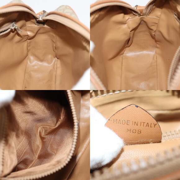 CELINE Macadam Canvas Shoulder Bag Beige Gold - Picture 12 of 12